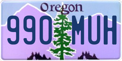 OR license plate 990MUH