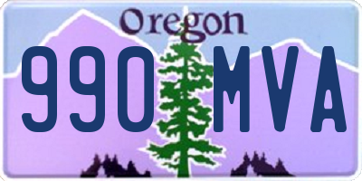 OR license plate 990MVA