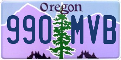 OR license plate 990MVB
