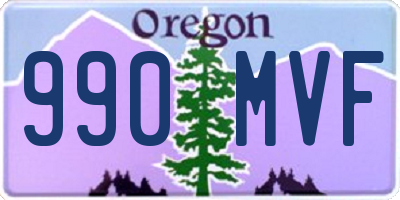 OR license plate 990MVF