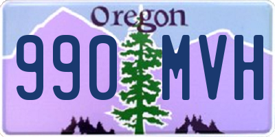 OR license plate 990MVH