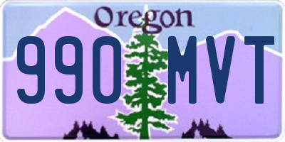 OR license plate 990MVT