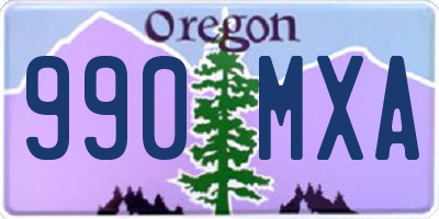 OR license plate 990MXA