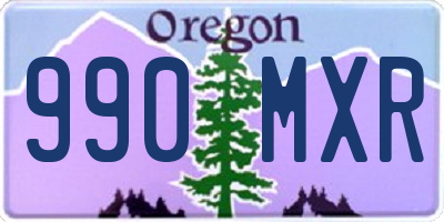 OR license plate 990MXR