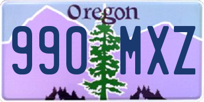 OR license plate 990MXZ