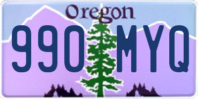 OR license plate 990MYQ