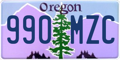 OR license plate 990MZC