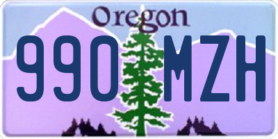 OR license plate 990MZH
