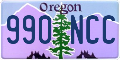 OR license plate 990NCC