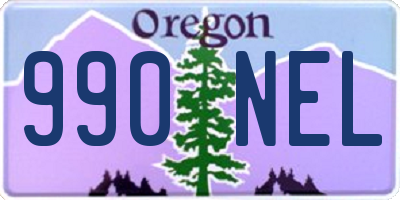 OR license plate 990NEL