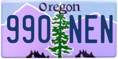 OR license plate 990NEN