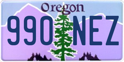 OR license plate 990NEZ