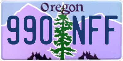 OR license plate 990NFF