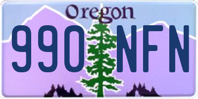 OR license plate 990NFN