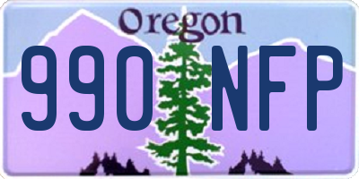 OR license plate 990NFP