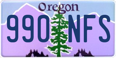 OR license plate 990NFS