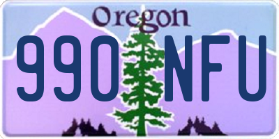 OR license plate 990NFU