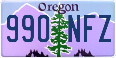OR license plate 990NFZ