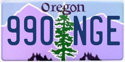 OR license plate 990NGE