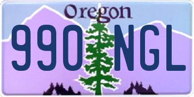 OR license plate 990NGL