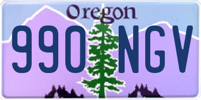 OR license plate 990NGV