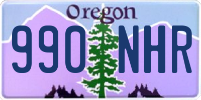 OR license plate 990NHR