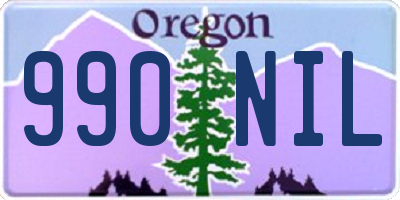 OR license plate 990NIL