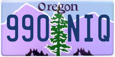 OR license plate 990NIQ