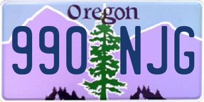 OR license plate 990NJG