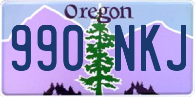 OR license plate 990NKJ