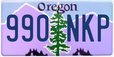 OR license plate 990NKP