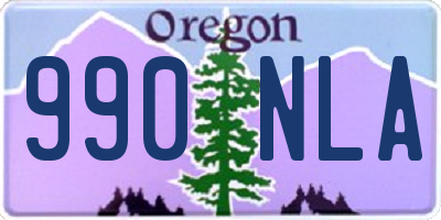 OR license plate 990NLA