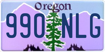 OR license plate 990NLG