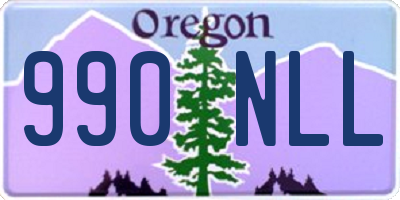 OR license plate 990NLL