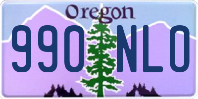 OR license plate 990NLO