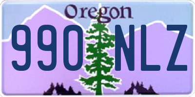 OR license plate 990NLZ