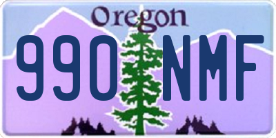 OR license plate 990NMF