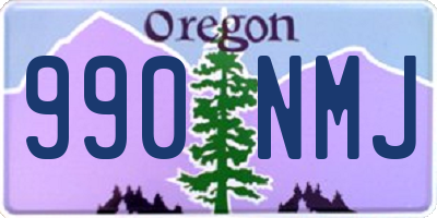 OR license plate 990NMJ