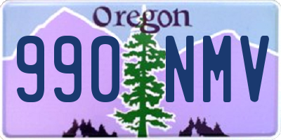 OR license plate 990NMV