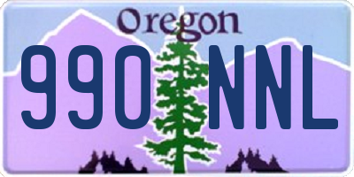 OR license plate 990NNL