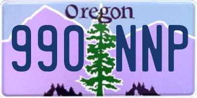 OR license plate 990NNP