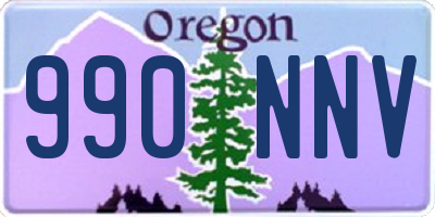 OR license plate 990NNV