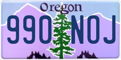 OR license plate 990NOJ