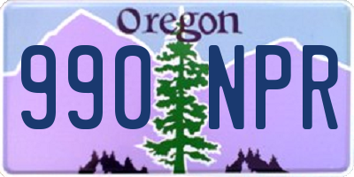 OR license plate 990NPR