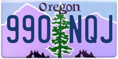 OR license plate 990NQJ