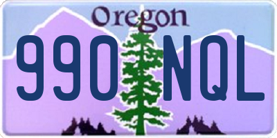 OR license plate 990NQL