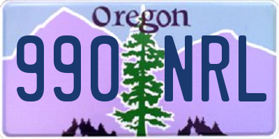 OR license plate 990NRL