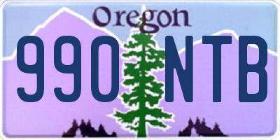 OR license plate 990NTB