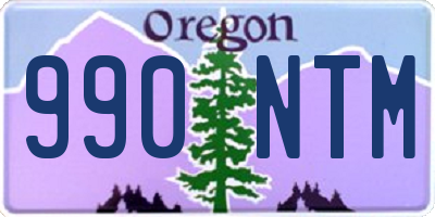 OR license plate 990NTM