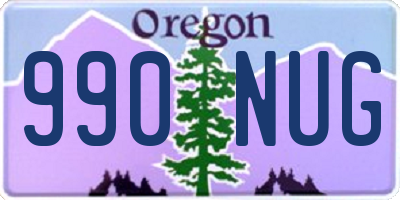 OR license plate 990NUG